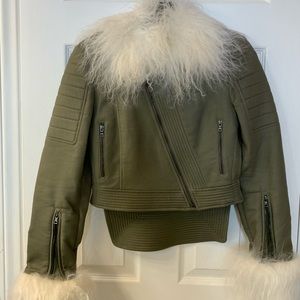 BCBG MAXAZRIA RUNWAY jacket With Fur